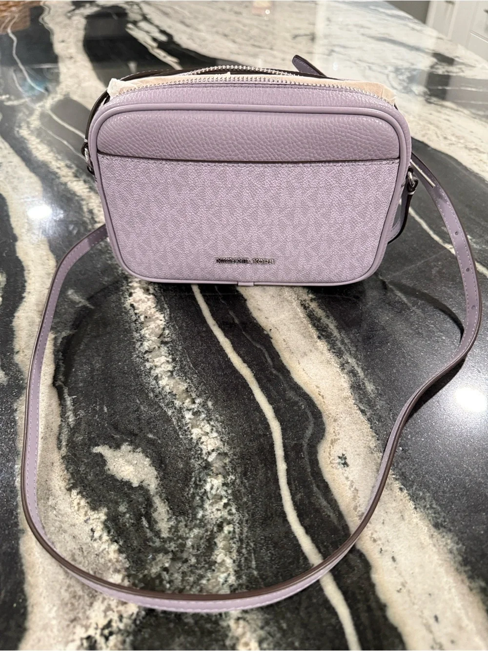 Michael Kors Lavender Crossbody Camera Bag